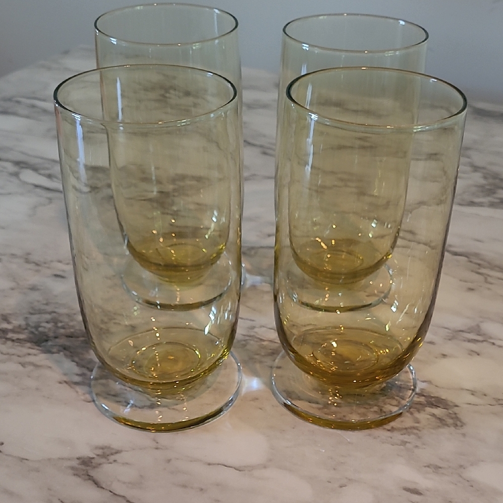 Brown Glass Drinkware Set for Dining